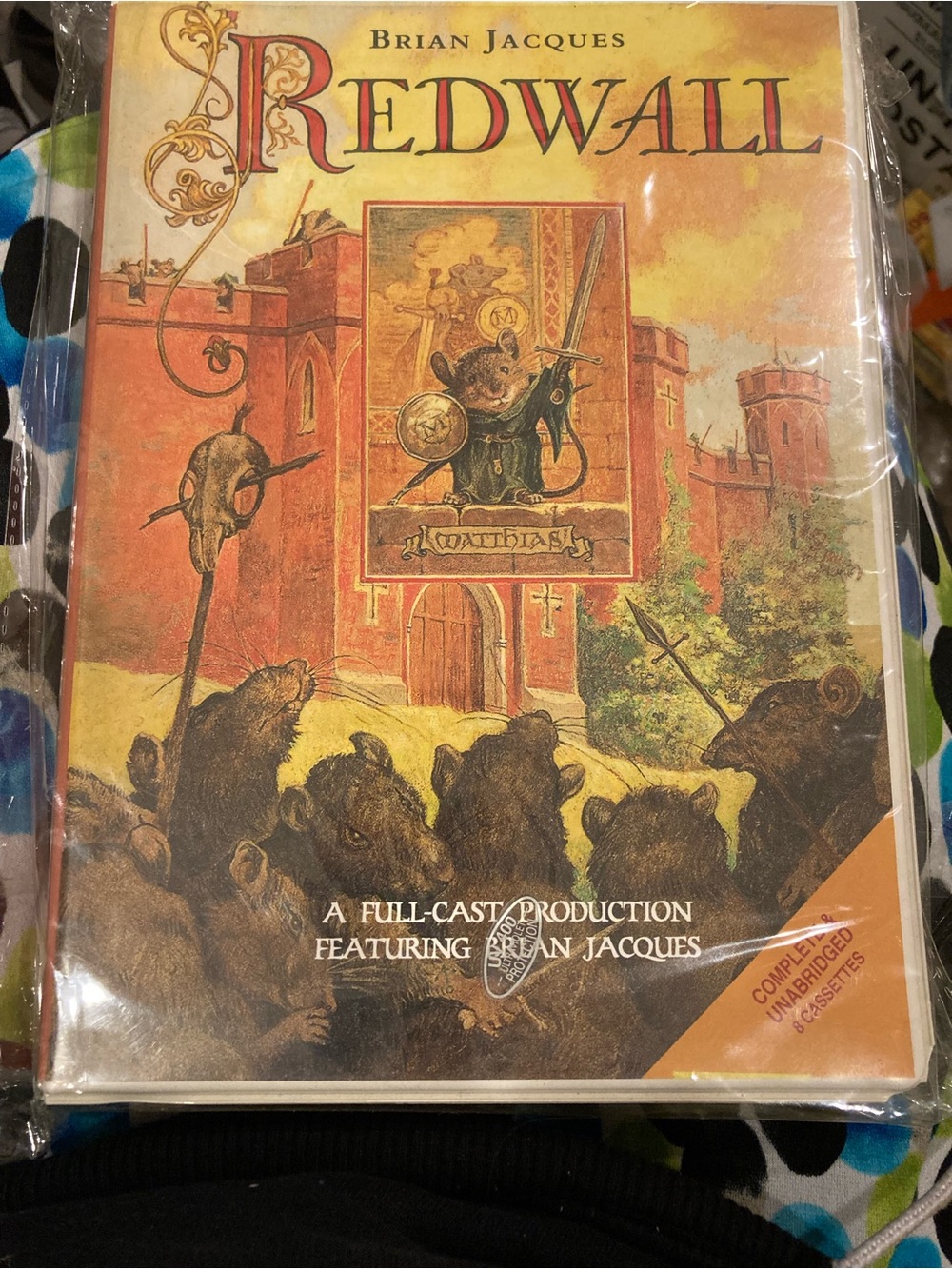 Redwall -Audio Books on Cassettes by Brian Jacques - 8 Tapes Books 1-8 new